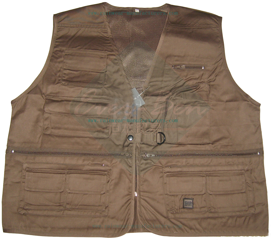 Surveyor work vest with pockets